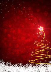 beautiful christmas illustration for the holidays