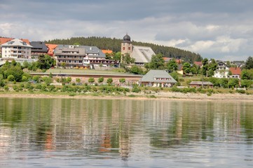 Obraz premium lac de titisee en foret noire