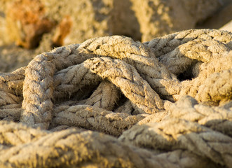 Old marine rope