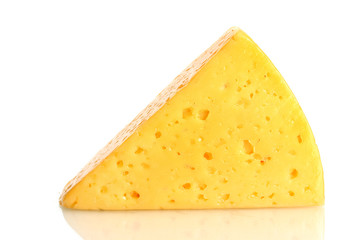 tasty cheese isolated on white