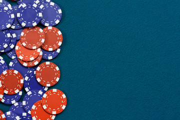 Gambling chips background