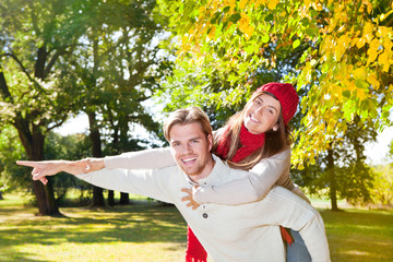 pärchen im herbst