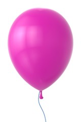 3d purple balloon
