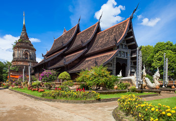 Fototapeta premium Beautiful temple in Chiang Mai. Thailand. 