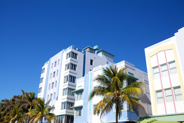 Fototapeta na wymiar Art Deco budynków, Miami,