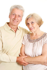 Gallant elderly couple
