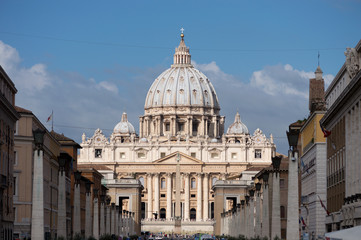 Obraz premium Roma, San Pietro e via della Conciliazione