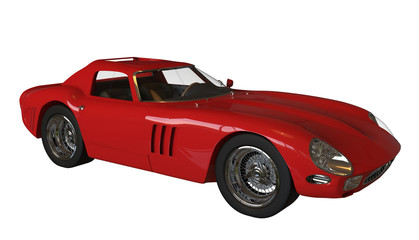 Obraz premium Red italian vintage race car