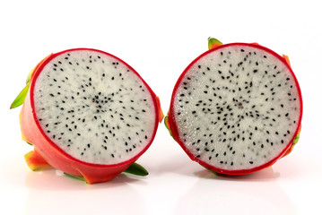 Dragon fruit isolated on white background