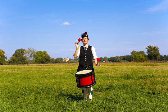 Highland Games Trebsen 2012 Drummerin
