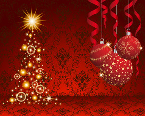 Christmas and New Year background