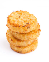 Pile of roast round rissole rich yellow