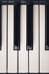 Naklejka premium old piano keys