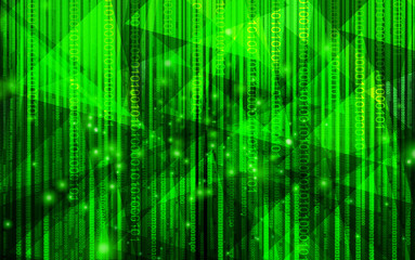 green digital abstract background