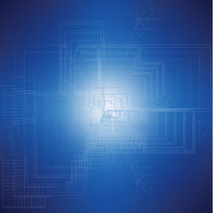 Urban Blueprint (vector). Architectural background