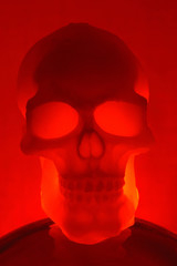 Glowing skull
