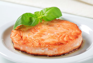 Pan-fried fish patty