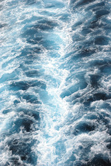 Pacific Ocean behind a cruise ship