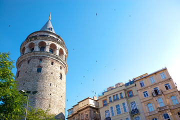 Fototapeta na wymiar Wieża Galata, Stambuł, Turcja