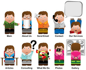 10 characters icons for website