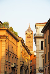 Fototapeta premium Italy, Bologna Saint Peter Cathedral bell tower