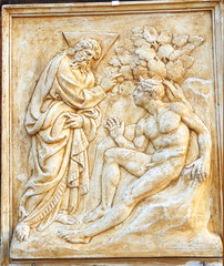 Bologna Saint Petronius Basilica decoration: The man creation