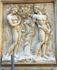 Saint Petronius Basilica decoration: The original sin