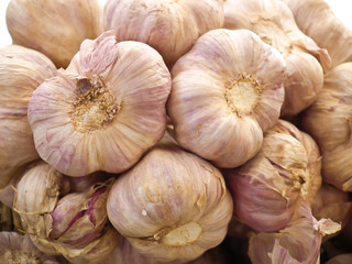 Many garlics from near