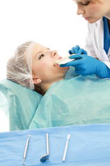 Fototapeta premium At the dentist's, closeup