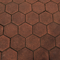 red brick pavement