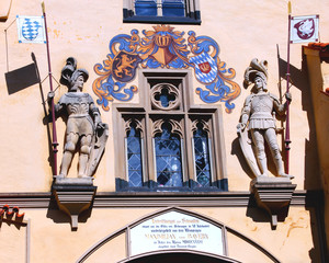The entrance at Hoheschwangau castle - obrazy, fototapety, plakaty