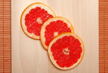 Fototapeta na wymiar Grapefruit slices
