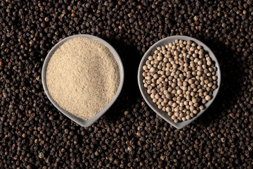 White pepper background