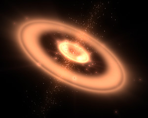 Orange galaxy