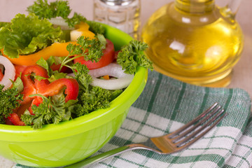 Fresh vegetable salad