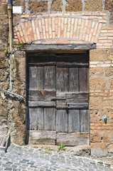 Wooden door. Capranica. Lazio. Italy.