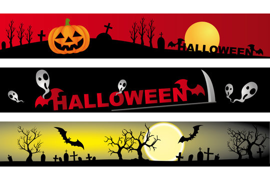 Halloween - 3 various banner