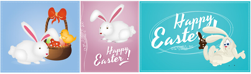 Happy Easter Vector Backgrounds
