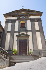 Fototapeta na wymiar Kościół św Eutizio. Soriano nel Cimino. Lazio. Włochy.