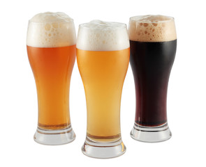 Glasses of beer