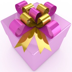 3d gift wrap bow and ribbon