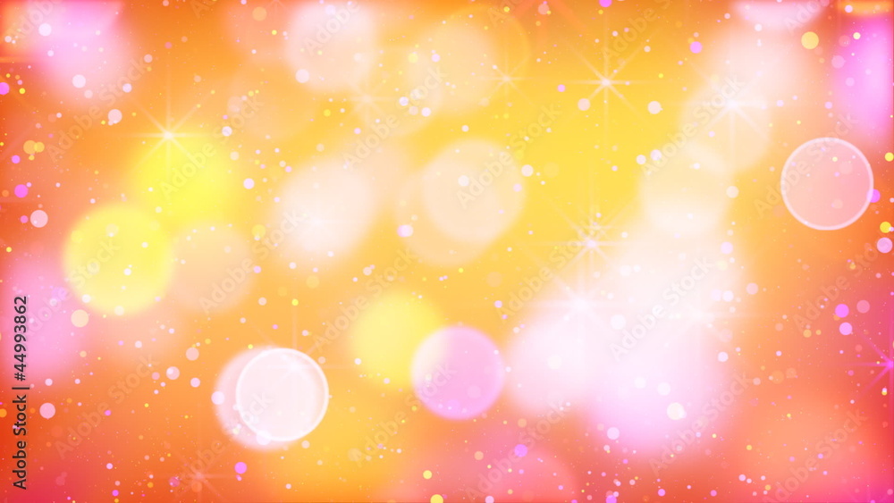 Aufkleber multicolour bokeh lights particles and starglow loop