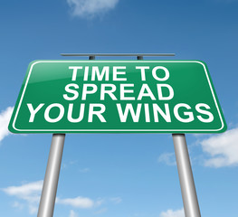 Spread your wings.
