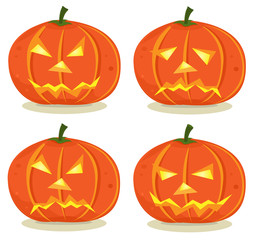Halloween Pumpkins Set