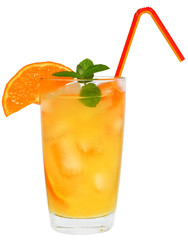 Cocktail with orange juice