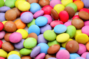 Fototapeta na wymiar chocolate drops candy