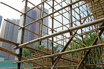 bamboo scaffolding