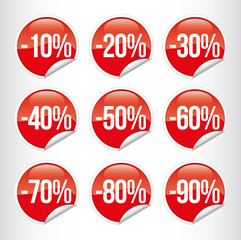 Discount label and sticker