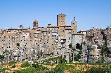 Panoramic view of Vitorchiano. Lazio. Italy.