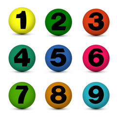 number balls